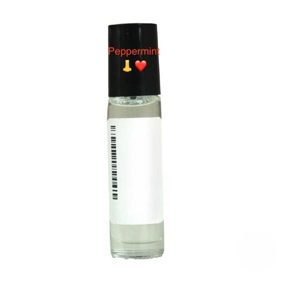 Peppermint 1/3 Glass Roll on Bottle Great for Diffusers Foot Baths, oil Burners